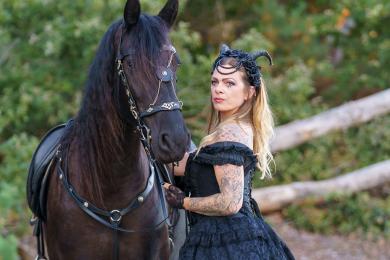 Girl with horse
