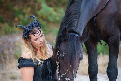 Girl with horse